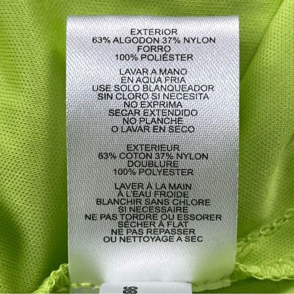 J Howard Dress Womens 10 Kiwi Green Cream Lace Overlay Midi Lined - Picture 11 of 13